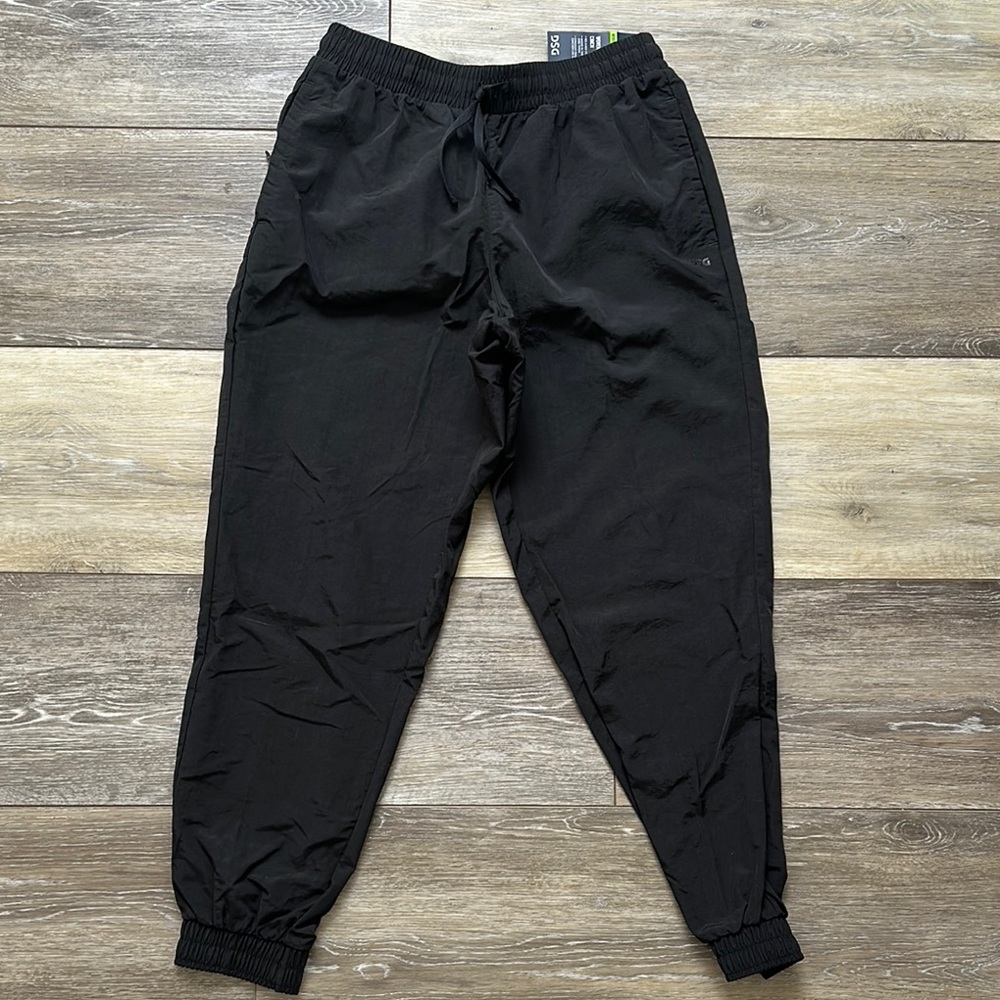 DSG Black Joggers with Elastic Waistband and Cuffed Ankles